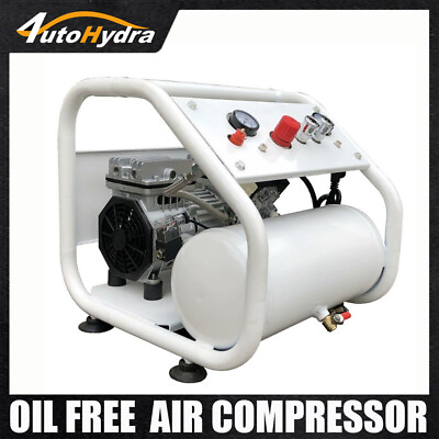 #ad 110V 1HP 2Gallons Ultra Quiet Oil free Portable Air Compressor 3.9cfm 0.8mpa $189.00