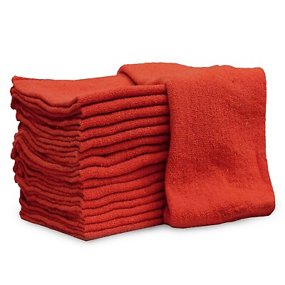 #ad 500 New Industrial A Grade Shop Towels Cleaning Towels Red Multipurpose Cloth $99.62