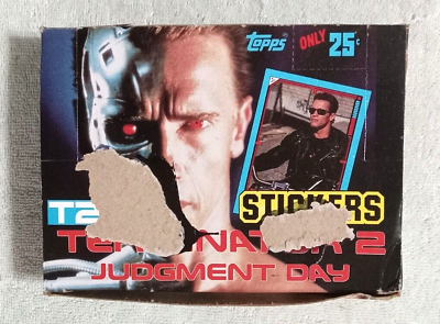 #ad 1991 Topps Terminator 2 Judgment Day Movie Stickers Box 48 Packs $19.54