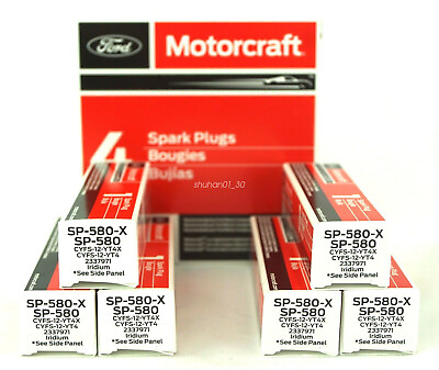 #ad 6PCS Genuine Iridium Spark Plug For Motorcraft SP534 SP580 SP580X CYFS12YT4X US $35.99