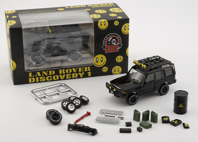 #ad BM Creations 1998 Land Rover Discovery 1 Black LHD W Acces. 1:64 Diecast Car $20.99