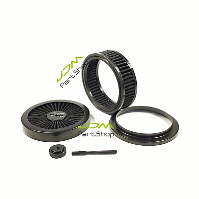 #ad 9#x27;#x27;x2#x27;#x27; Round Filter Flow Air Cleaner Kit for 5 1 8 Inch Diameter Carburetor $49.99