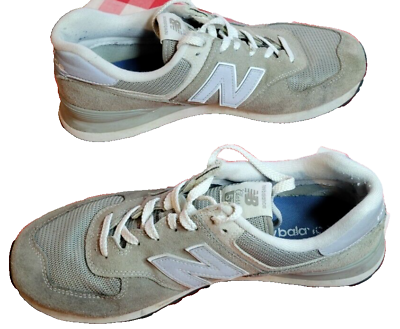 #ad New Balance 574 Gray Beige Low Top Suede Athletic Shoes ML574EGG Men’s Size 11 $25.00