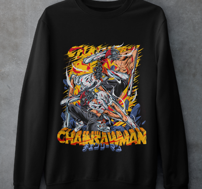 #ad Chainsaw Man Denji Makima Sweatshirt Power Sweater Poshita Denji Sweatshirt $29.60