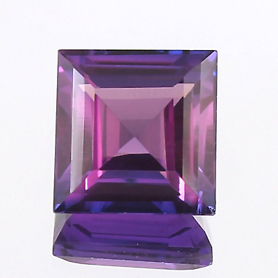#ad AAA Natural Bi Color Ceylon Purple Sapphire Loose Square Gemstone Cut 10x10 MM $45.96