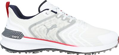 #ad Puma X Volition Ignite Innovate 379855 01 White Deep Navy Red Men Golf Shoe $170.00