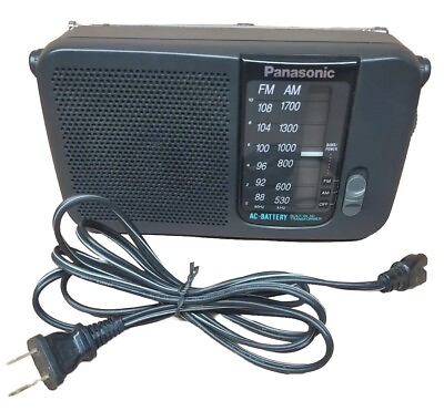 #ad Panasonic FM AM AC Radio Battery 120AC Power. Model RF 544 Tested $14.99