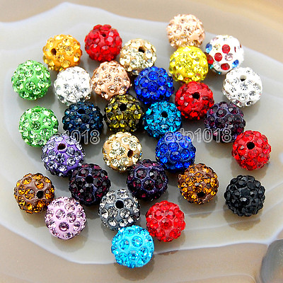 #ad 30Pcs Quality Czech Crystal Rhinestones Pave Clay Round 6mm8mm10mm12mm $6.99