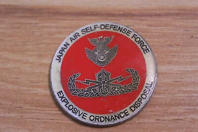 #ad Japan Air Self Defense Force Explosive Ordance Disposal Challenge Coin $20.00