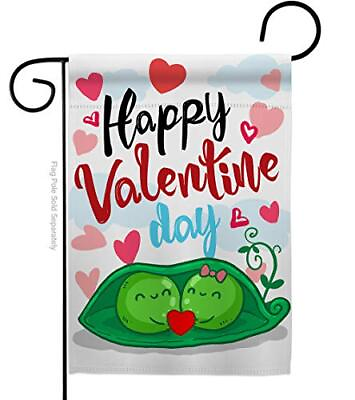 #ad Sweet Peas Valentine Double Sided Garden Flag 13quot; x 18.5quot; Pole Not Included $9.99