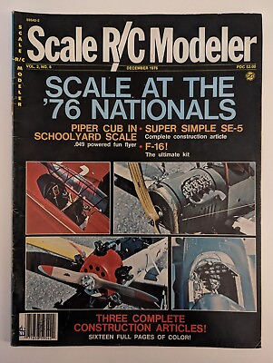 #ad Vintage Scale R C Modeler Magazine December 1976 Radio Control Models $13.49
