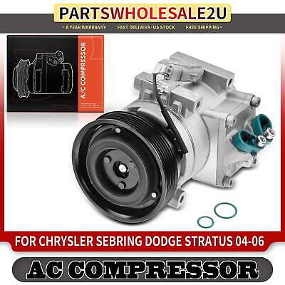 #ad AC Compressor with HS15 Compressor for Chrysler Sebring Dodge Stratus 2004 2006 $146.99