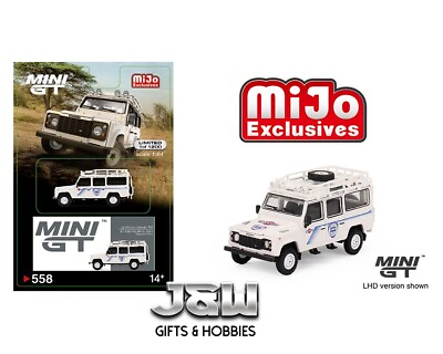 #ad Mini GT Land Rover Defender 110 91 Safari Rally Martini Racing Support #558 1 64 $12.99
