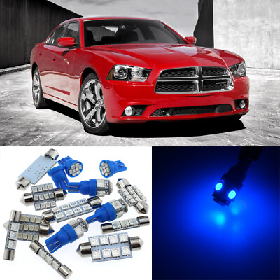 #ad Bright Blue 6pcs Interior LED Light Package Kit for 2006 2010 Dodge Charger # $8.83