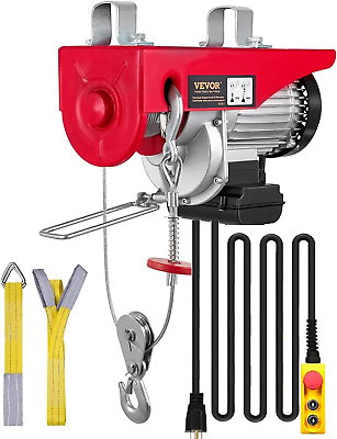 #ad 440Lbs Electric Hoist with 14Ft Wired Remote Control Electric Hoist 110 Volt wi $110.45