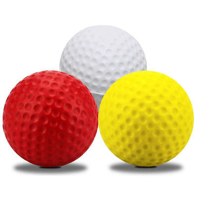 #ad 10Pcs PU Golf Ball Soft Indoor Practice Ball Swing Exercise Field Elastic Ball $7.07