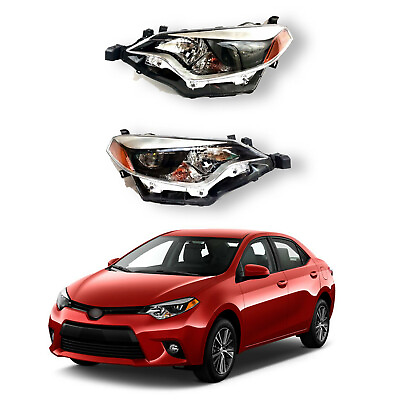 #ad For 2014 2015 2016 Toyota Corolla LED Headlights Right Left Driver Passenger Set $138.95