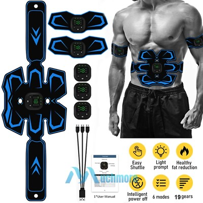 #ad EMS Muscle Stimulator Belt Waist Trainer Abs Workout Equiptment Home Gym Gear US $25.89
