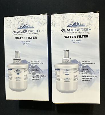#ad 2 GLACIER Fresh REFRIGERATOR Water FILTER Filters GF 03G SAMSUNG DA29 00003G NEW $19.77