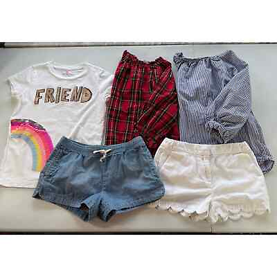 #ad #ad Lot of 5 Crewcuts Clothes Pieces Girls Sz 10 12 Kids Bundle Multicolor Variety $24.00