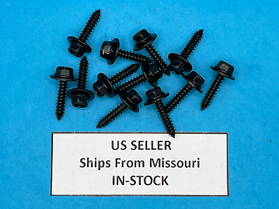 #ad Pack of 12 Black Sems Screw M4.2 x 1.4 x 20 for GM 7mm Hex Head 11589015 $9.85