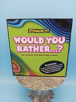 #ad Zobmondo quot;Would You Rather...?quot; Twisted Sick amp; Wrong Adult Version Board Game $15.99