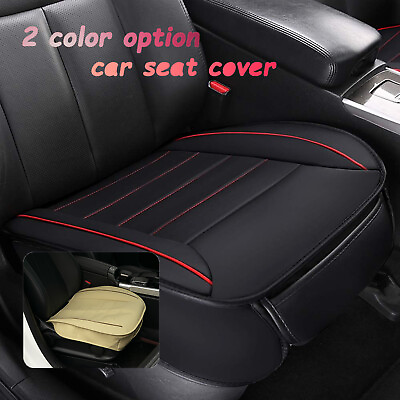 #ad Front Car Seat Cover PU Leather Full Surround Chair Cushion Protector Pad Mat！ $16.99