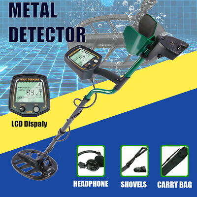#ad New Metal Detector w Backphone Headphones 11quot; X 11quot; Waterproof Search Coil $109.99