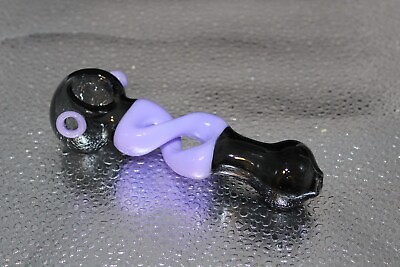 #ad 5quot; LAVENDER TWIST Tobacco Smoking Glass Pipe THICK TWIST Glass pipes $18.95