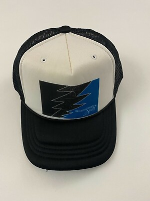#ad New Moonshine Spirit Logo Adult Outdore Black Trucker Hat Hat One Size $14.99
