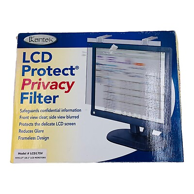 #ad Kantek LCD Protect Privacy Antiglare Filter Fits 17quot; 18quot; LCD Monitors LCD17SV $48.44