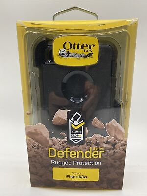 #ad Otterbox Defender Series Rugged Protection for iPhone 6 6S Black Genuine Case $29.99