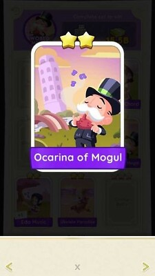 #ad Monopoly Go 2 Star Sticker Set 6 Ocarina of Mogul AU $3.00