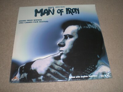 #ad MAN OF IRON Laserdisc 1981 cannes film festival Grand Prize Winner SEALED NEW $10.50