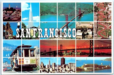 #ad Postcard Window San Francisco California $3.46