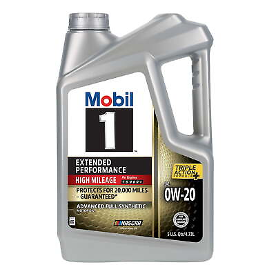 #ad Mobil 1 Extended Performance High Mileage Full Synthetic Motor Oil 0W 20 5 Quart $25.37