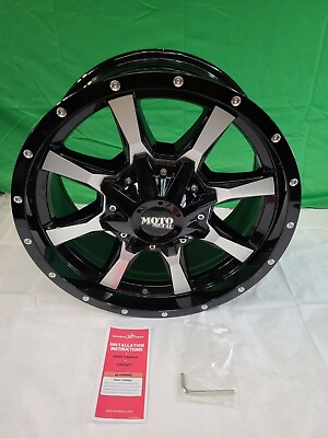 #ad Moto Metal MO97078035300 GLOSS BLACK MACHINE FACED Wheel 17 x 8 $176.99