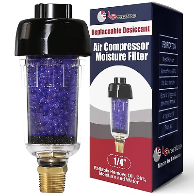 #ad LE LEMATEC Air Compressor Dryer Desiccant Filter Air Dryer for Pneumatic Too... $37.28
