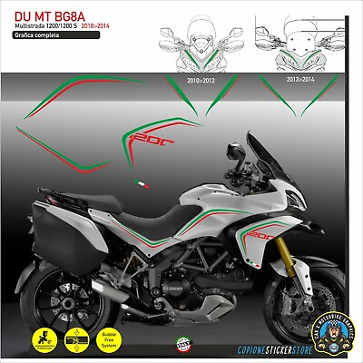 #ad Graphic Adhesives Compatible Motorcycle DUCATI Multistrada 1200 S 2010 2014 Du $87.00
