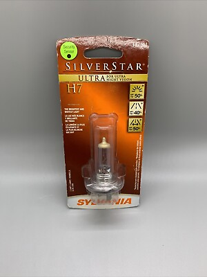 #ad Sylvania Silverstar ULTRA H7 Headlight x1 Single Bulb H7SU.BP New $16.99