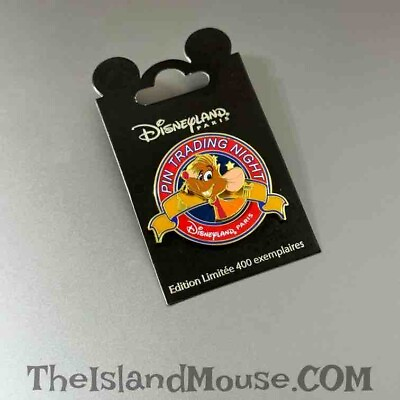 #ad Rare Disney LE Paris DLP Trading Night Cinderella Jaq Mouse Pin N1:132630 $14.95