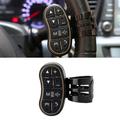 #ad Universal Car Steering Wheel Wireless DVD Navigation Button Remote Control $18.99