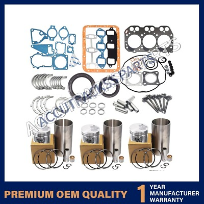 #ad Overhaul Kit Engine for Yanmar 3TNA72 Engine FF165 FF155 F145 Tractor $488.30