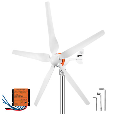#ad VEVOR Wind Turbine Generator Kit 5 Blades Windmill DC 12 24V Charger Controller $129.99