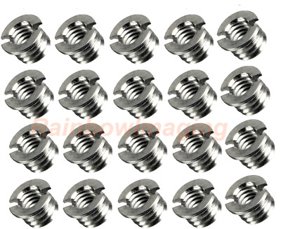 #ad 20 Pcs Stainless Steel 3 8quot; 16 to 1 4quot; 20 Convert Screw Adapter for Tripod $5.59