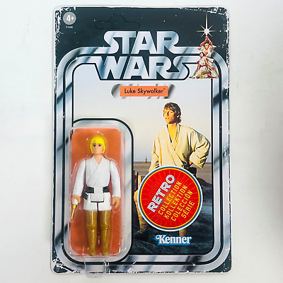 #ad Star Wars Retro Collection A New Hope LUKE SKYWALKER Hasbro Kenner MOC Unpunched $22.95