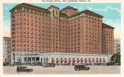 #ad The Plaza Hotel San Antonio TX Texas Pub. E.C. Kropp Co. Vintage Postcard c1920 $8.08
