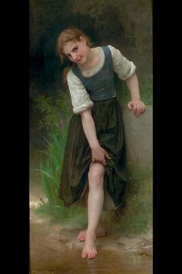 #ad The Ford by William Bouguereau Art Print $285.99
