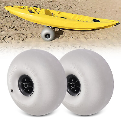 #ad 2 Pcs Balloon Wheels 16 Replacement Big Beach Sand Tires for Kayak Dolly Canoe $109.25