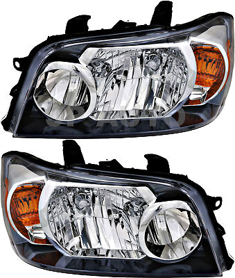 #ad #ad For 2004 2006 Toyota Highlander Headlight Halogen Set Driver and Passenger Side $117.66